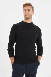 trendyol-czarny-sweter-meski-golf-prazkowany-casual-m-5-a