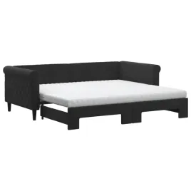 czarna-sofa-rozkladana-z-2-materacami-piankowymi-219-x-100-x-68-cm
