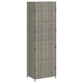 szafka-ogrodowa-z-polirattanu-z-drewnianymi-uchwytami-szara-59x40x180-cm