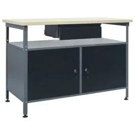 stol-warsztatowy-z-regulacja-wysokosci-2-szafki-120x60x85-cm-czarny