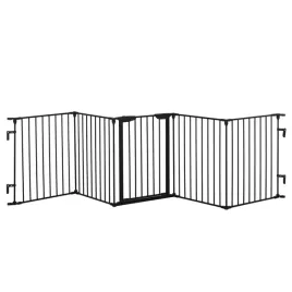 plot-zabezpieczajacy-2-w-1-pawhut-czarny-300x3x745-cm