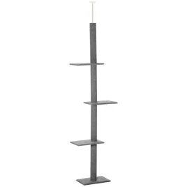 drapak-pawhut-szary-43x27x228-260-cm-z-4-platformami-do-spania