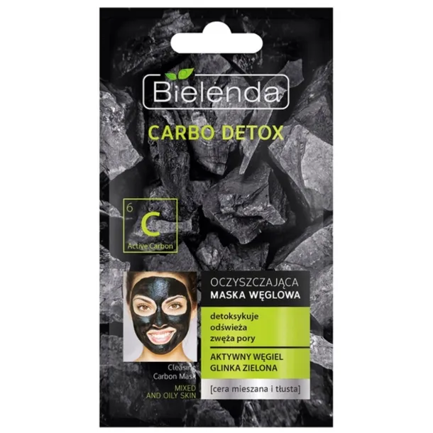 Bielenda Carbo Detox Oczyszczająca Maska Węglowa Do Cery Tłustej/Mieszanej