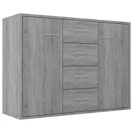 komoda-minimalistyczna-szara-dab-sonoma-88x30x65-cm-z-4-szufladami-i-2-drzw