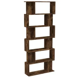 regal-na-ksiazki-z-18-przegrodkami-przydymiony-dab-80x24x192-cm