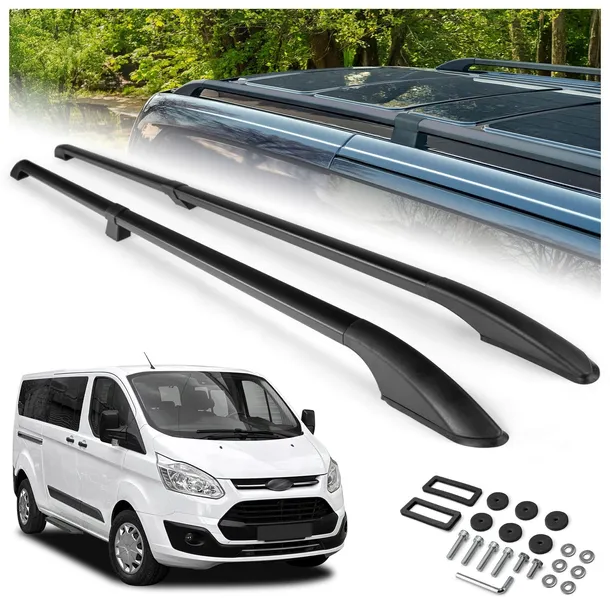Relingi dachowe bagażnik do FORD TOURNEO CUSTOM 2012-2023 LONG | DŁUGI