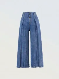 shein-spodnie-jeansowe-proste-kuloty-niebieskie-z-kieszeniami-146-152-1ma