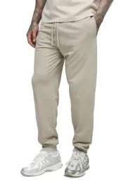 boohooman-meskie-spodnie-dresowe-bezowe-z-mankietem-i-wiazaniem-m-z3a
