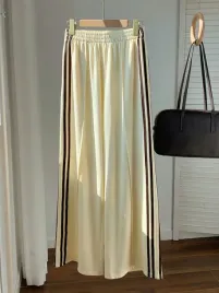 shein-zolte-spodnie-dresowe-z-brazowymi-lampasami-casual-l-1ma