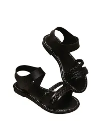 shein-czarne-sandalki-dzieciece-z-plecionymi-paskami-i-rzep-32-1-d