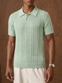 shein-mietowa-lekka-koszulka-polo-meska-azurowa-z-krotkim-rekawem-l-1ma