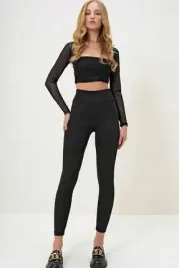 czarne-legginsy-damskie-dopasowane-wysoki-stan-gladkie-s-5ha-s-5ha