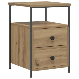 szafka-nocna-dab-artisan-34-x-355-x-50-cm-z-2-szufladami-i-metalowymi-nozk