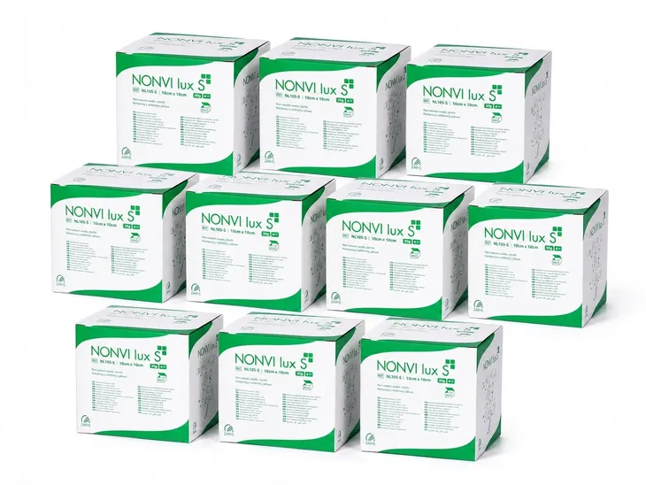 KOMPRESY WŁÓKNINOWE JAŁOWE ZARYS 10 x 10cm 100szt