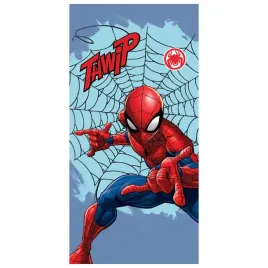 recznik-dzieciecy-spider-man-70x140-pajeczyna-niebieski-na-basen
