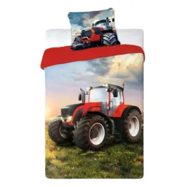posciel-czerwony-traktor-160x200-70x80-bawelna-komplet-turbo