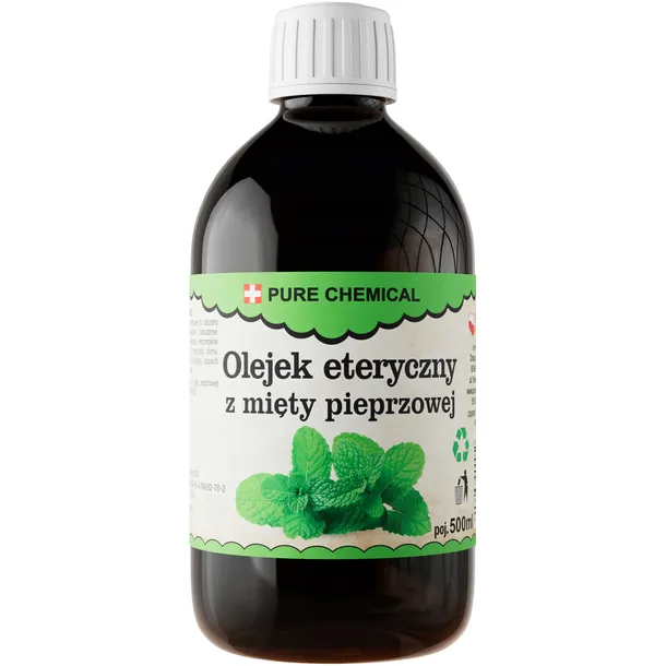 OLEJEK MIĘTOWY NATURALNY OLEJEK ETERYCZNY Z MIĘTY PIEPRZOWEJ 500ml 0,5l