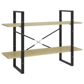 regal-na-ksiazki-industrialny-2-polki-dab-sonoma-100x30x70-cm