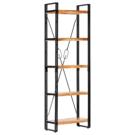 regal-na-ksiazki-industrialny-lite-drewno-akacjowe-60x30x180-cm