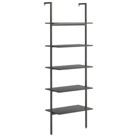 czarny-regal-drabinowy-5-poziomowy-64-x-35-x-185-cm