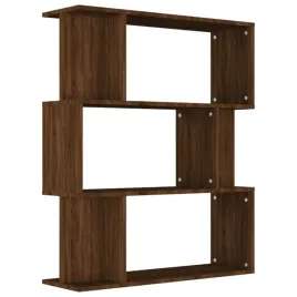 regal-brazowy-dab-80-x-24-x-96-cm-z-3-duzymi-i-6-mniejszymi-przegrodkami