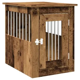 kojec-dla-psa-2-w-1-stare-drewno-45-x-62-x-59-cm-zamykane-drzwi