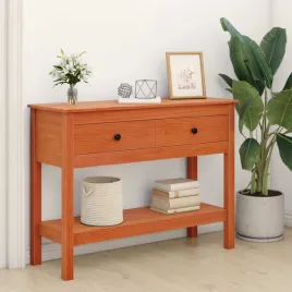 konsola-z-szuflada-woskowy-braz-100-x-35-x-75-cm-drewno-sosnowe