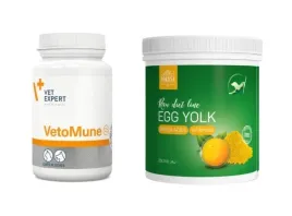 pokusa-zoltko-jaja-kurzego-150g-vet-expert-vetomune-60-kapsulek-zestaw