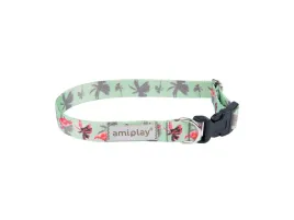 amiplay-obroza-regulowana-behappy-m-flamingo