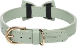 obroza-dla-psa-flamingo-nela-zielona-m-z-muszka-stylowa-i-elegancka
