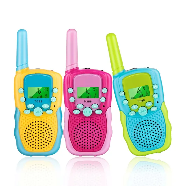 WALKIE TALKIE DLA DZIECI 3SZT Łoki Toki Krótkofalówki Zestaw DUŻY ZASIĘG