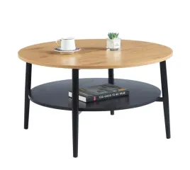 lawa-okragla-80-dab-naturalny-czarny-metal-l14-fx-stolik-kawowy-loft