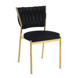krzeslo-tapicerowane-glamour-k45-fx-velvet-czarny-zlote-nogi-do-jadalni