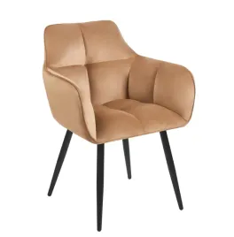 krzeslo-k40-fx-velvet-cappuccino-tapicerowane-metalowy-stelaz-nowoczesne