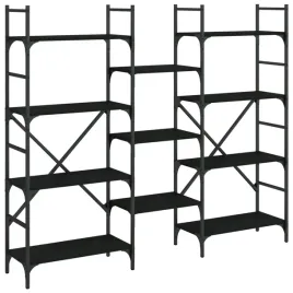 regal-na-ksiazki-z-otwartymi-polkami-czarny-160-x-285-x-1365-cm