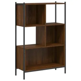 regal-na-ksiazki-z-drewnopochodnego-materialu-i-stali-brazowy-dab-72x28x1