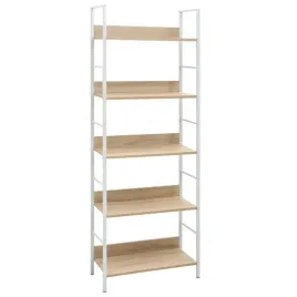 regal-industrialny-debowo-bialy-5-poziomowy-60x276x1585-cm