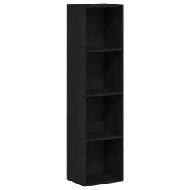 regal-na-ksiazki-36-x-30-x-143-cm-czarny-dab-4-poziomowy