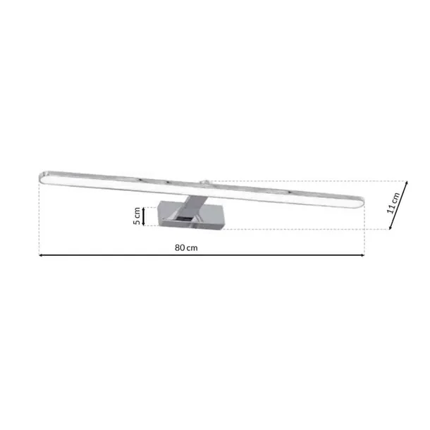 kinkiet-splash-chrome-80cm-16w-led