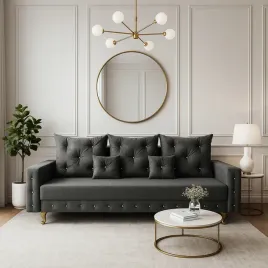 kanapa-glamour-sofa-welur-nowa-szara-ze-zlotymi-nogami-funkcja-spania
