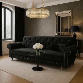 kanapa-glamour-elegancka-czarna-z-krysztalkami-na-nogach-ludwik-welur-nowa