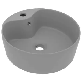 okragla-umywalka-ceramiczna-matowy-jasnoszary-36-x-13-cm-z-otworem-na-ba