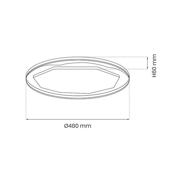 plafon-optima-black-52w-led-o480-mm