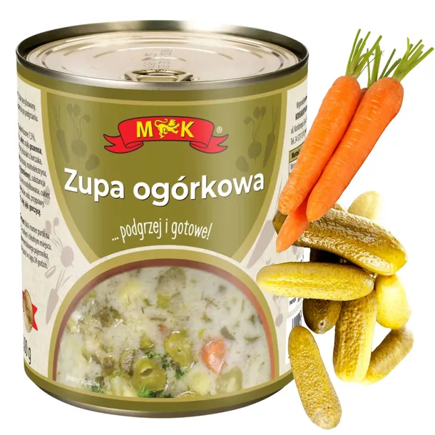 MK Zupa zupka Ogórkowa Tradycyjna Gotowa Puszce Smaczne Danie Konshurt 800g