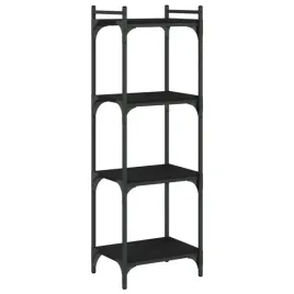 regal-na-ksiazki-z-metalowa-rama-czarny-40-x-30-x-120-cm