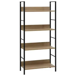 regal-4-poziomowy-debowo-czarny-drewnopochodny-stal-60x276x1245-cm