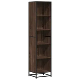 regal-na-ksiazki-brazowy-dab-40-x-35-x-1705-cm-metalowy