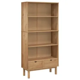 regal-otta-drewniany-brazowy-88-x-35-x-180-cm-z-3-polkami-i-2-szufladam
