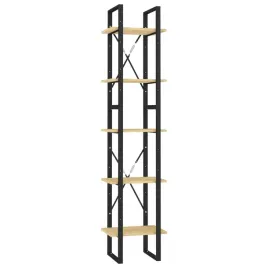 drewniany-regal-na-ksiazki-z-metalowa-rama-sosnowy-40x30x105-cm-i-40x30x7