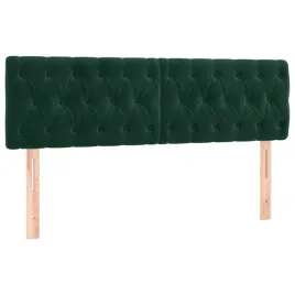 zaglowek-lozka-aksamitny-regulowany-ciemnozielony-160x7x78-88-cm